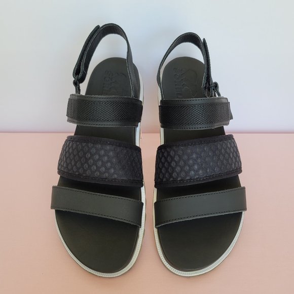 SOREL Roaming Decon Slingback Sandals- Women's Size 10 - Black/Olive color⭐ - Picture 4 of 16